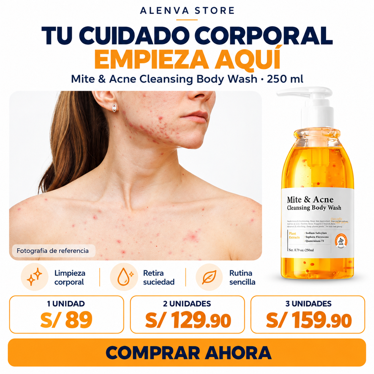 Mite & Acne | Gel Elimina Acné Corporal