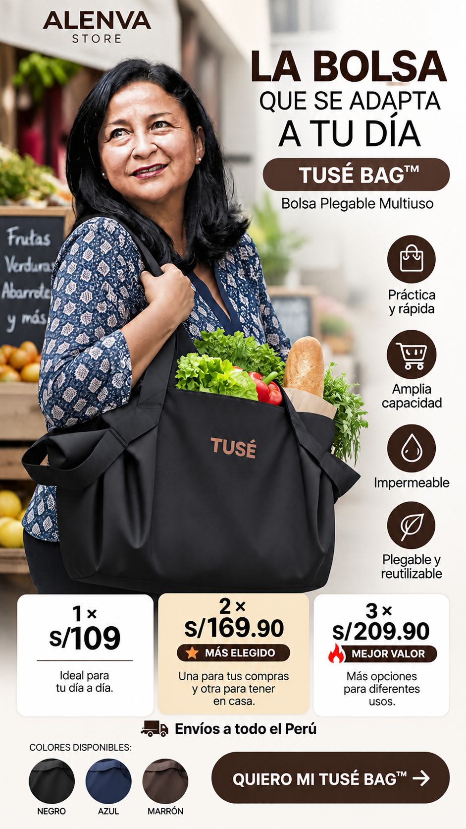Bolsa Plegable Multiuso