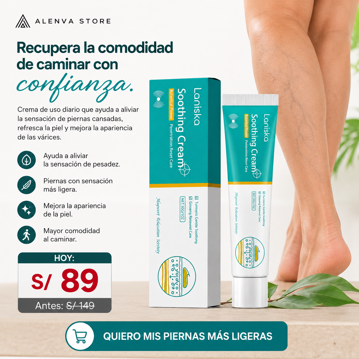 CREMA VARICOSE - REDUCE VARICES