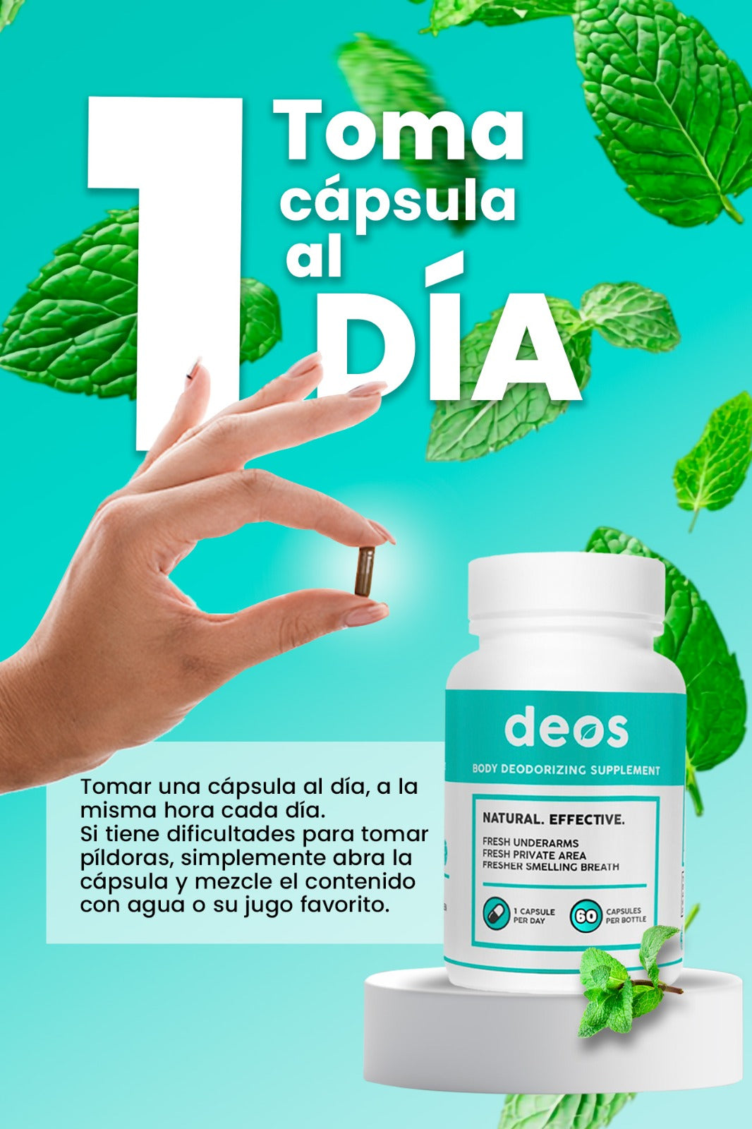 DEOS®-ELIMINA EL MAL OLOR CORPORAL