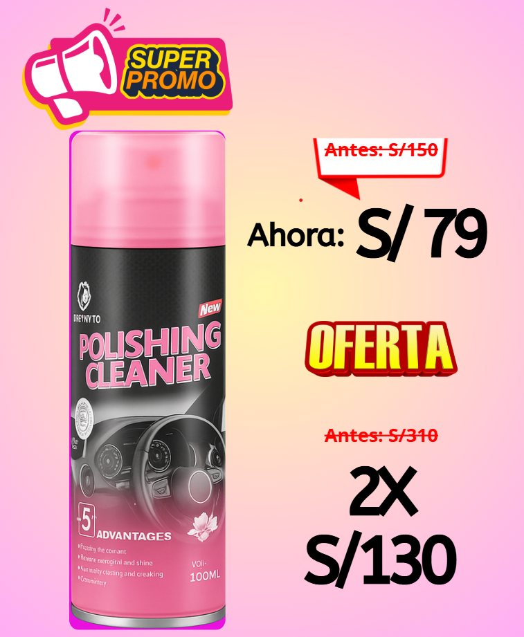POLISH CLEANERS SPRAY- ELIMINA GRASA