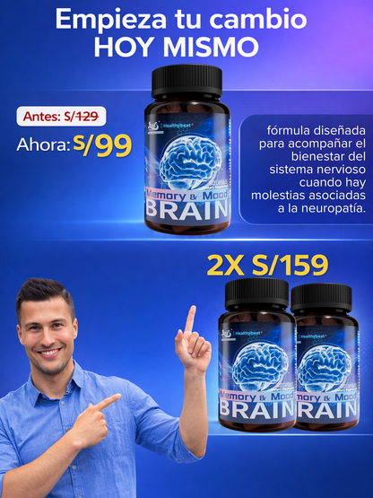 BRAIN MEMORY® – ALIVIA LA NEUROPATÍA