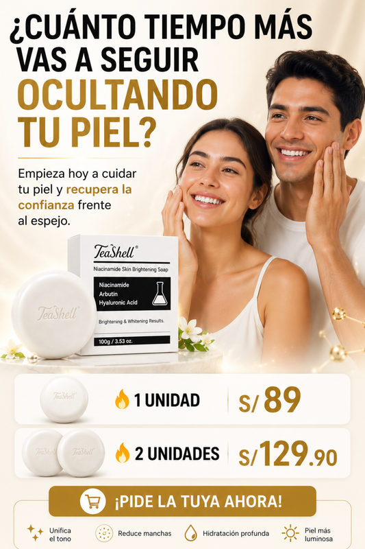 TEASHELL™ NIACINAMIDE - Jabón Aclarante