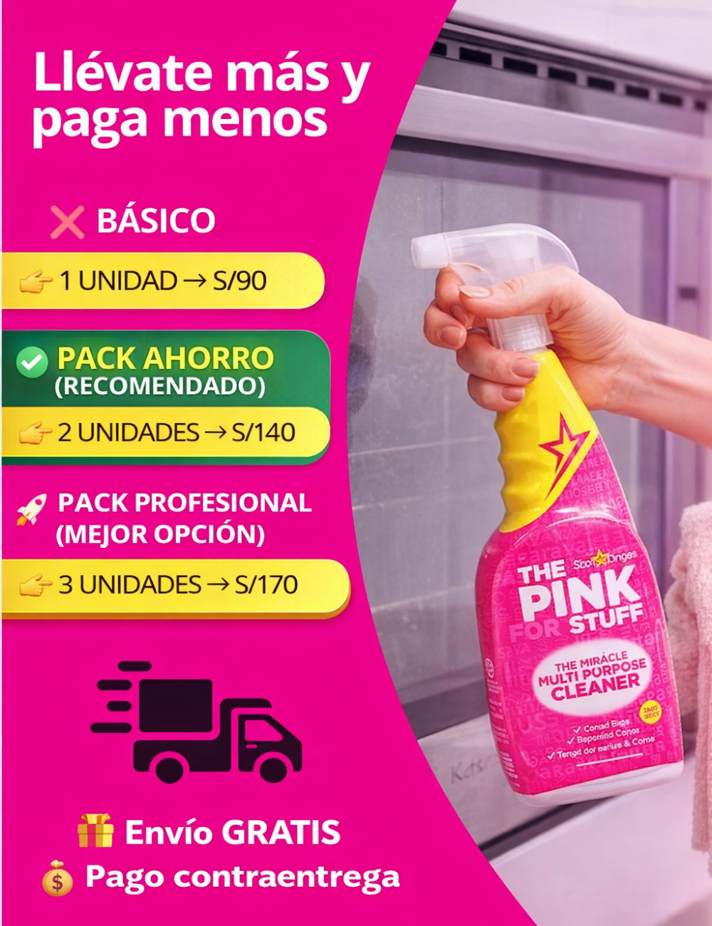 Limpiador Multiuso The Pink Stuff 750ml