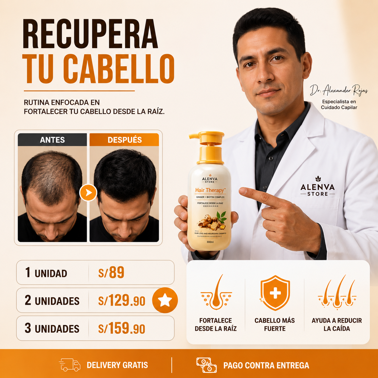 SHAMPOO TERAPY-Recupera tu cabello