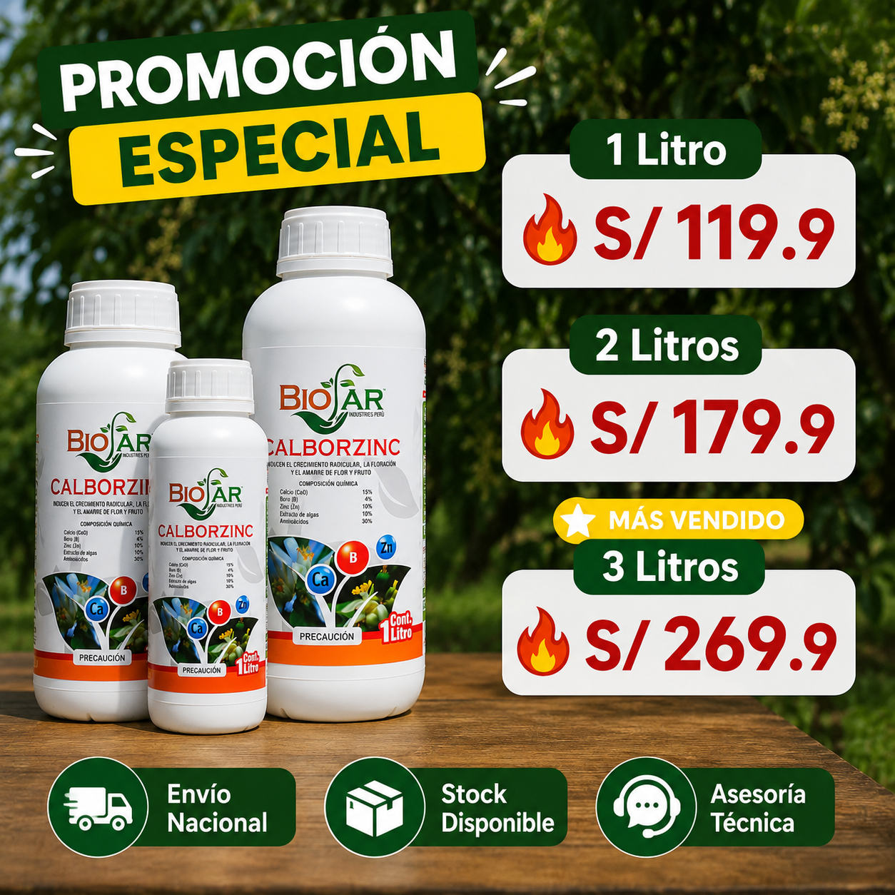 CALBORZINC®- Más ganancias por hectárea
