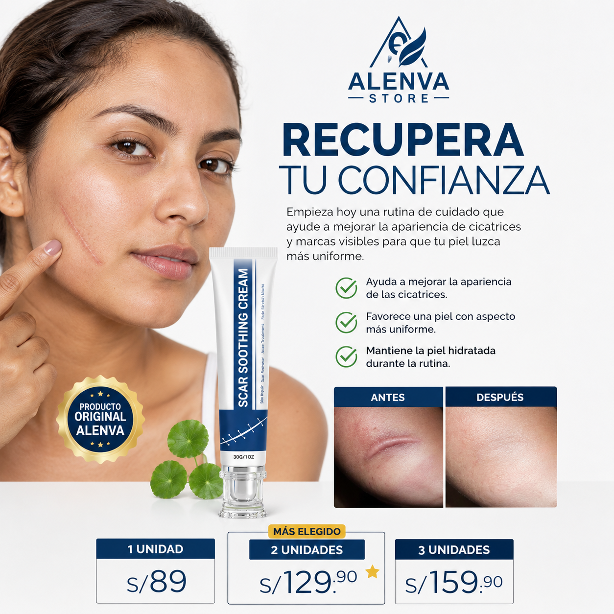 CREMA SCAR -ELIMINA CICATRICES