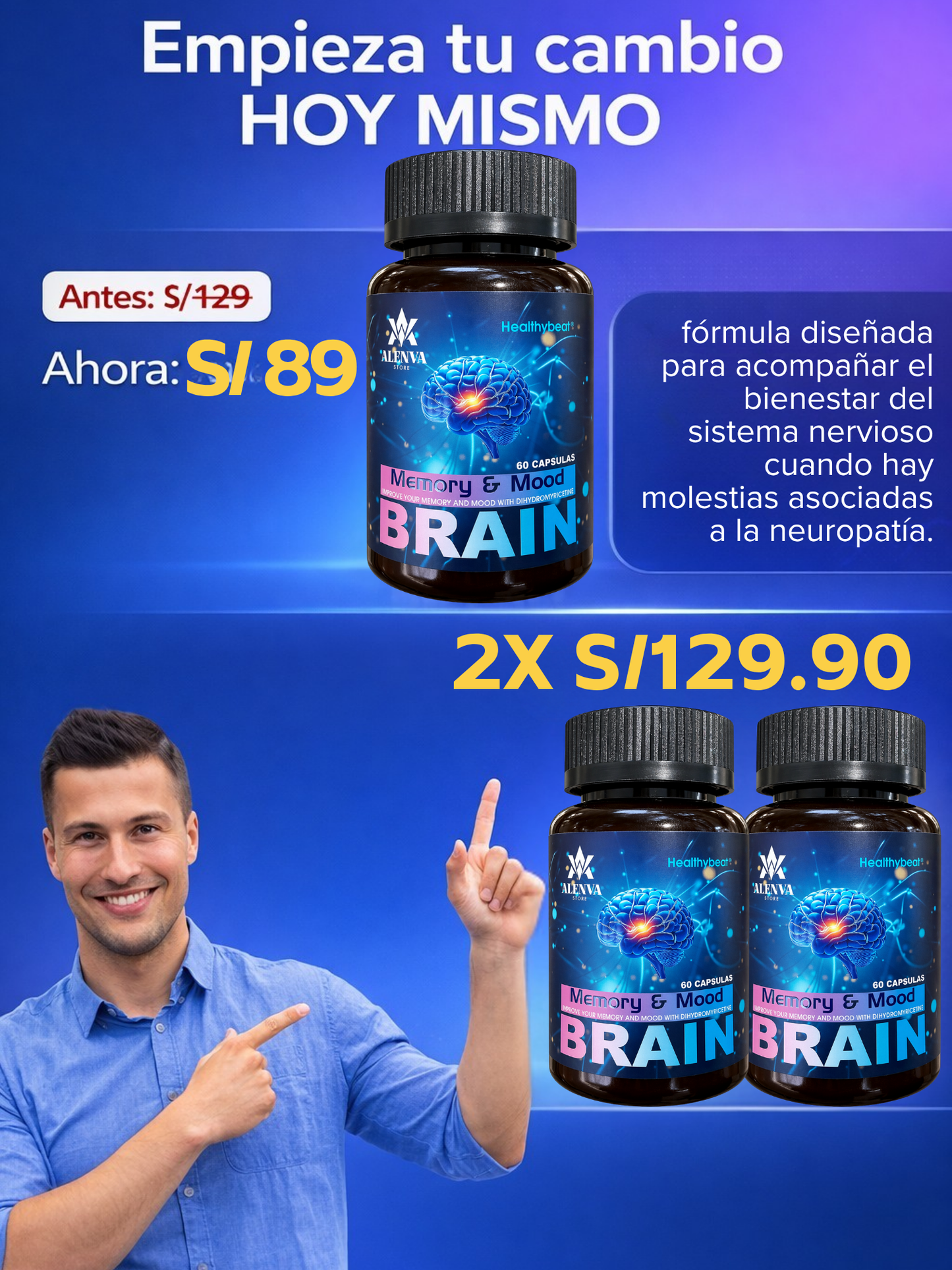 BRAIN MEMORY PRO® – Combate la neuropatia
