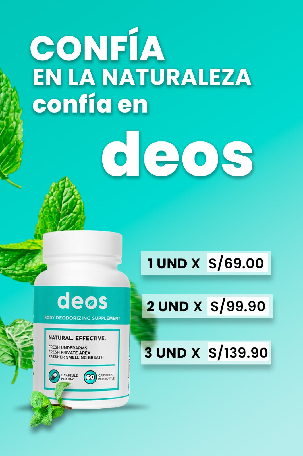 DEOS®-ELIMINA EL MAL OLOR CORPORAL